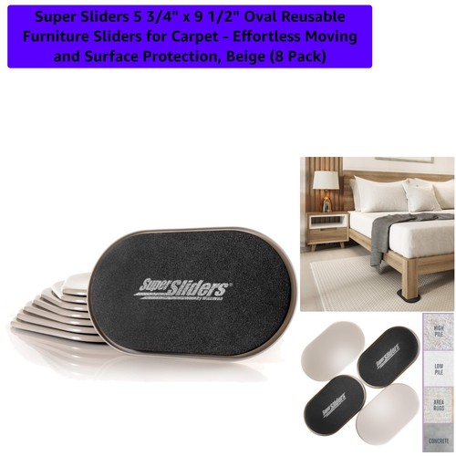 Pack oval reusable furniture - 8-pack,